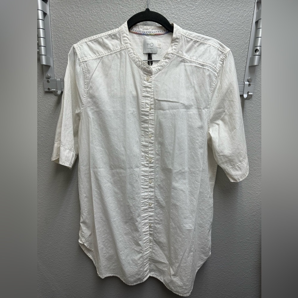 Anthropologie HD in Paris White Tunic (size 12)